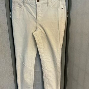 Talbots Ivory Corduroy Pants